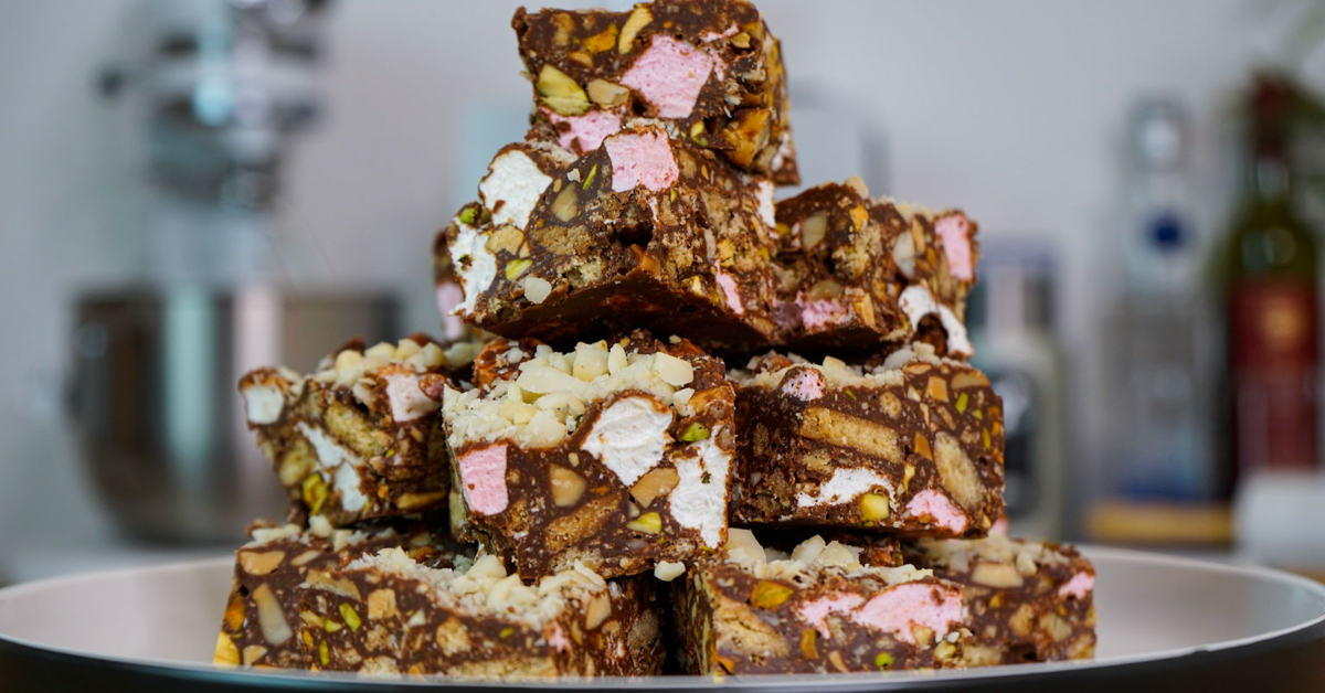 Rocky Road Chocolate Cakes – Food and Tools