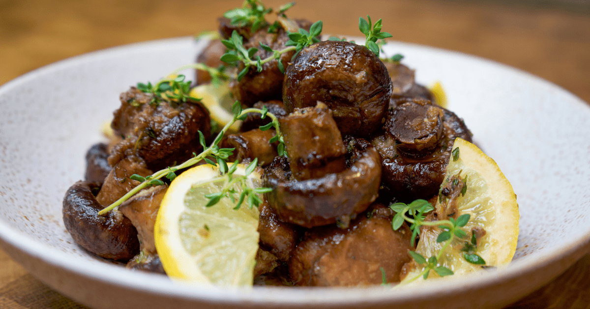 Roasted Garlic Mushrooms