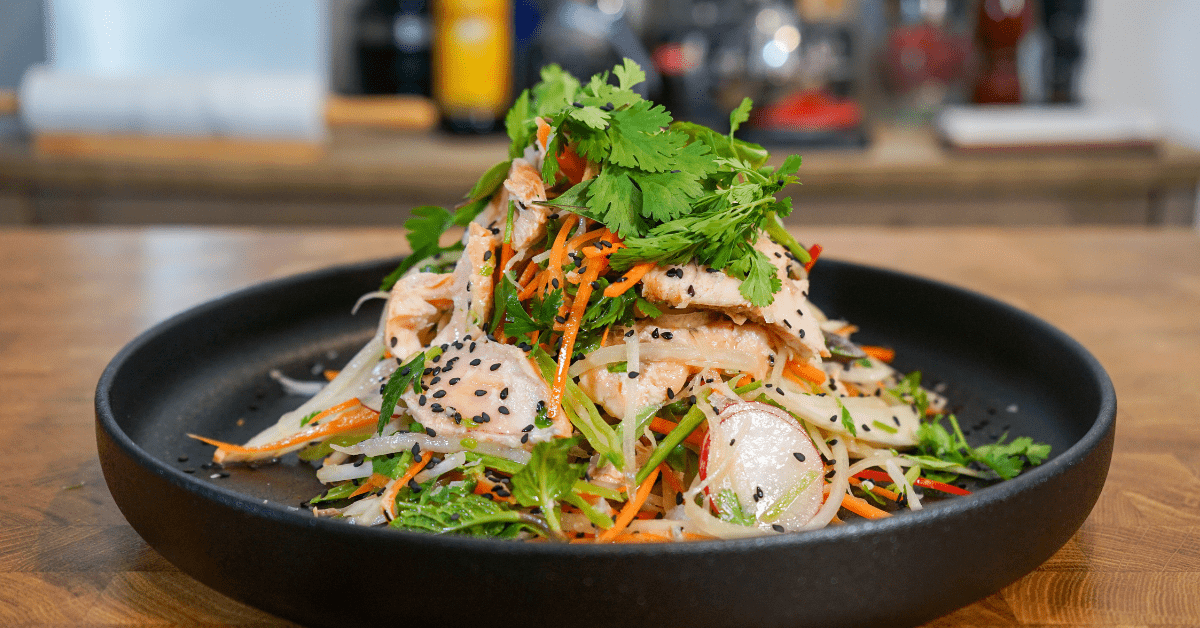 Seared Salmon Asian Salad