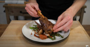 Slow Cooked Lamb Shanks Serve