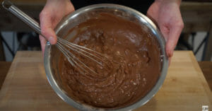 Self Saucing Chocolate Fudge Cake Batter