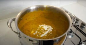 Thai Pumpkin Soup Finalise Serve