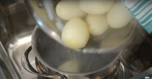 Garlic Butter Mashed Potato Drain