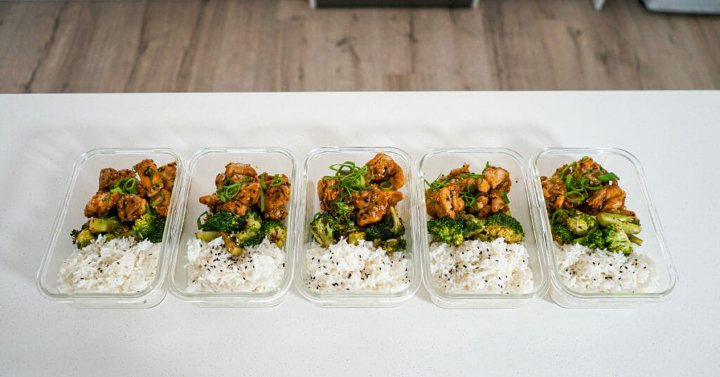 Instant Pot Honey Garlic Chicken Meal Prep Bowls - Project Meal Plan
