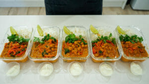 Coconut Chickpea Curry Meal Prep