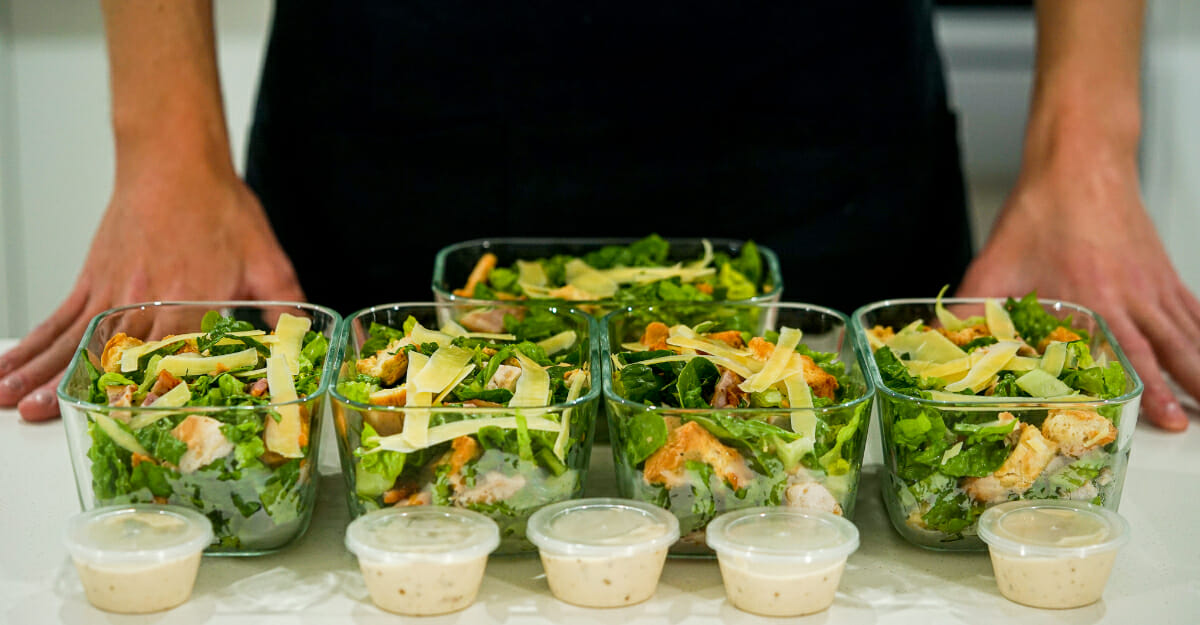 Veggie-Packed Chicken Salad Meal Prep - Smile Sandwich