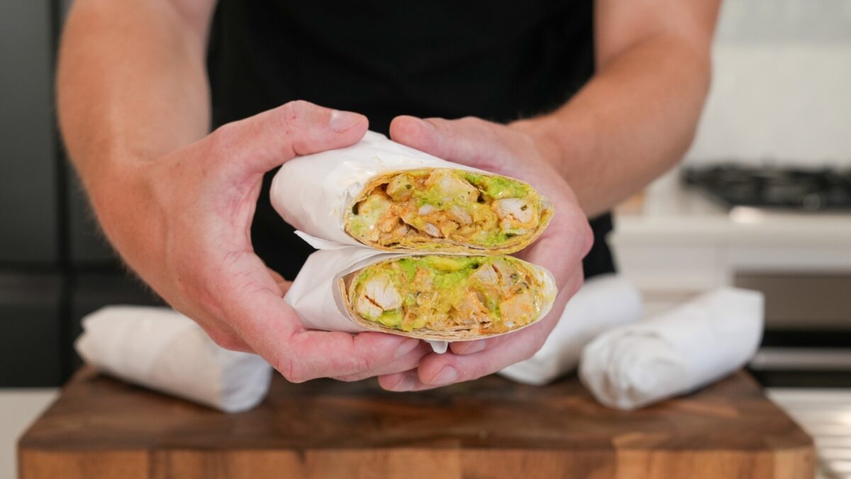 Chicken Avocado Wraps Meal Prep Hero
