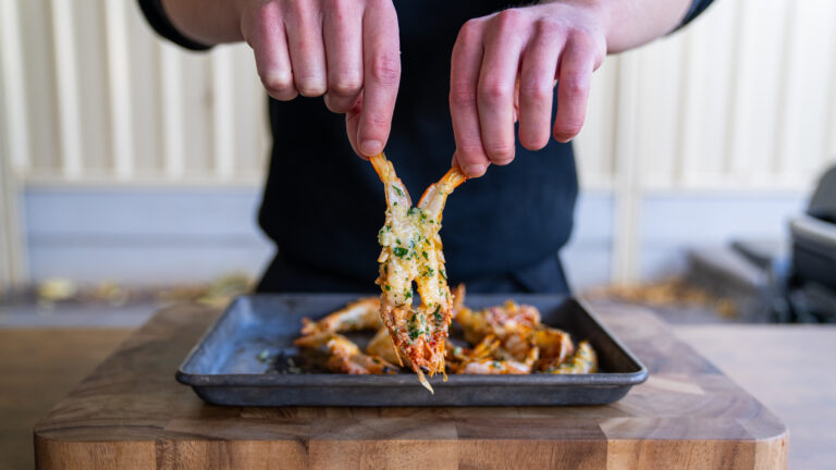 Garlic Butter Grilled Prawns