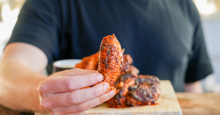 Smoked Buffalo Chicken Wings