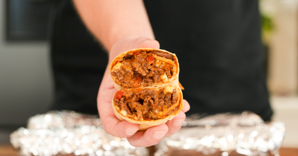 Cheesesteak Burrito Meal Prep