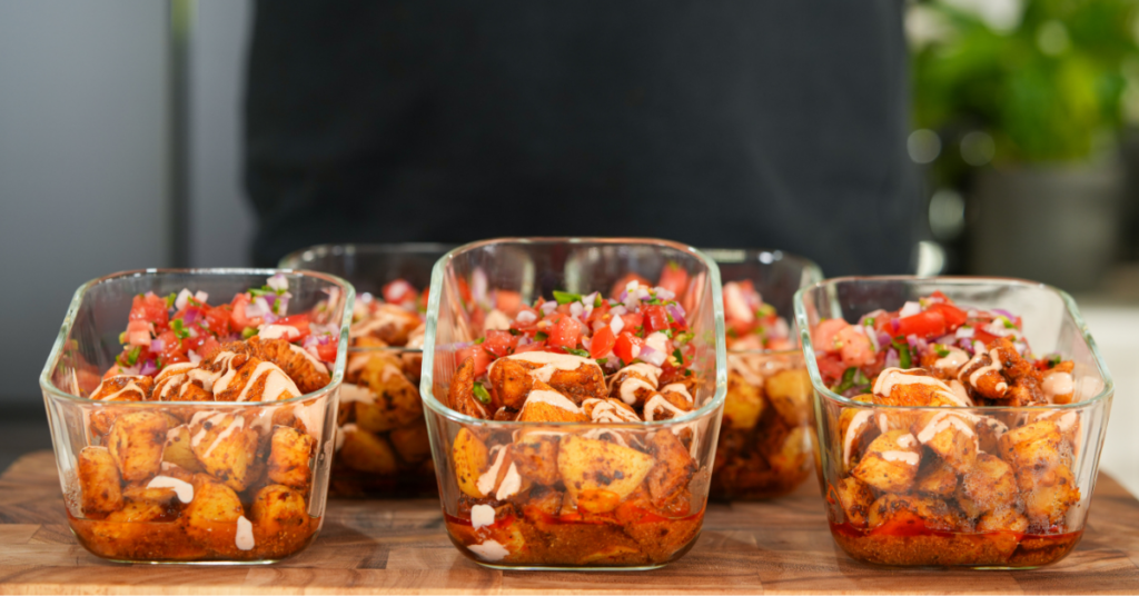 Spiced Chicken Potato Bowls