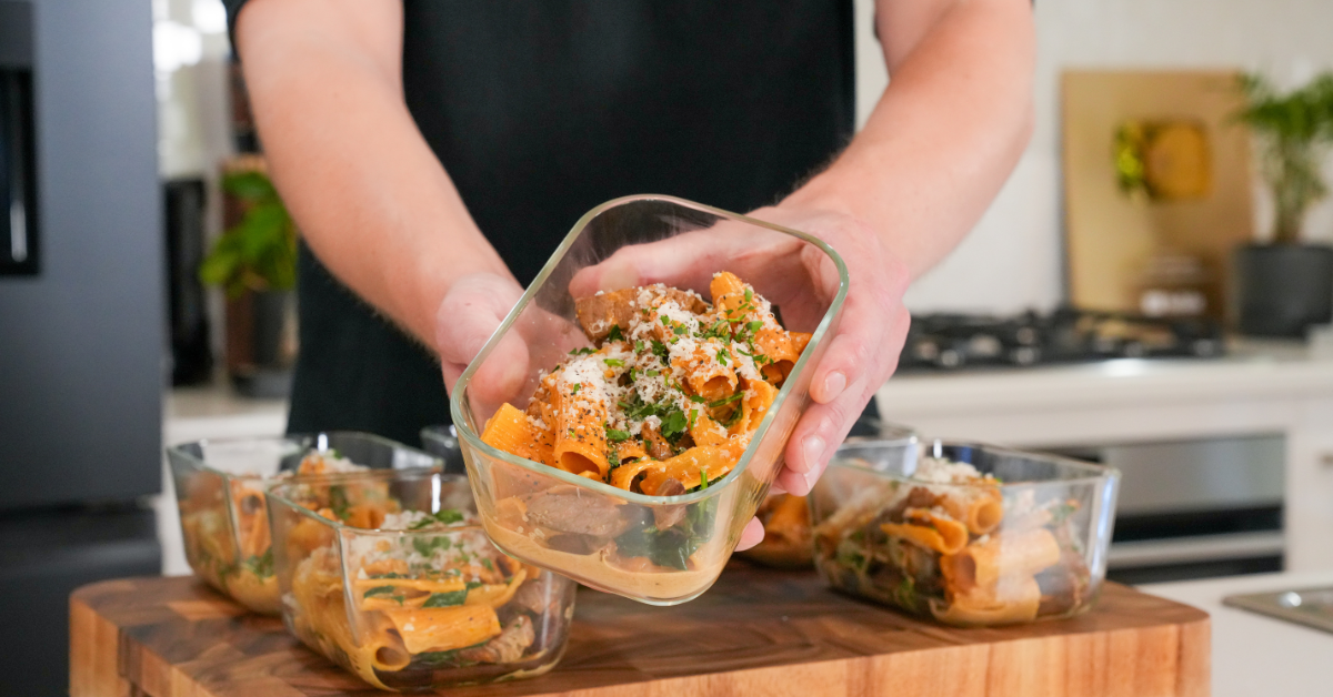 Creamy Spiced Steak Pasta Meal Prep #2