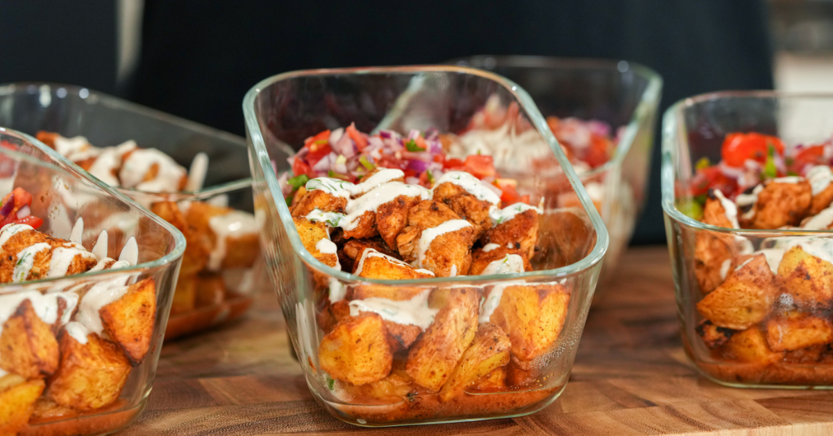 Taco Chicken Potato Bowls Meal Prep #1