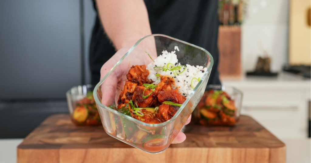 Korean Chicken Rice Bowls Meal Prep