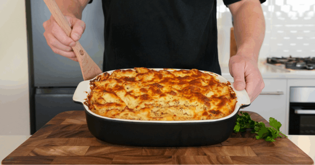 Creamy Chicken Alfredo Pasta Bake #1