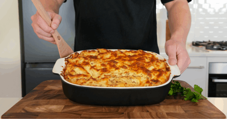 Creamy Chicken Alfredo Pasta Bake #1