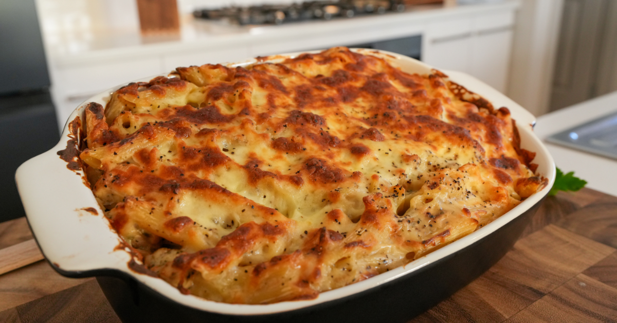 Creamy Chicken Alfredo Pasta Bake #2