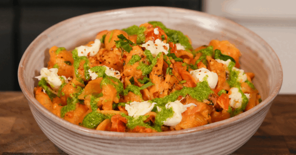 Cherry Tomato Basil Pesto Pasta #1