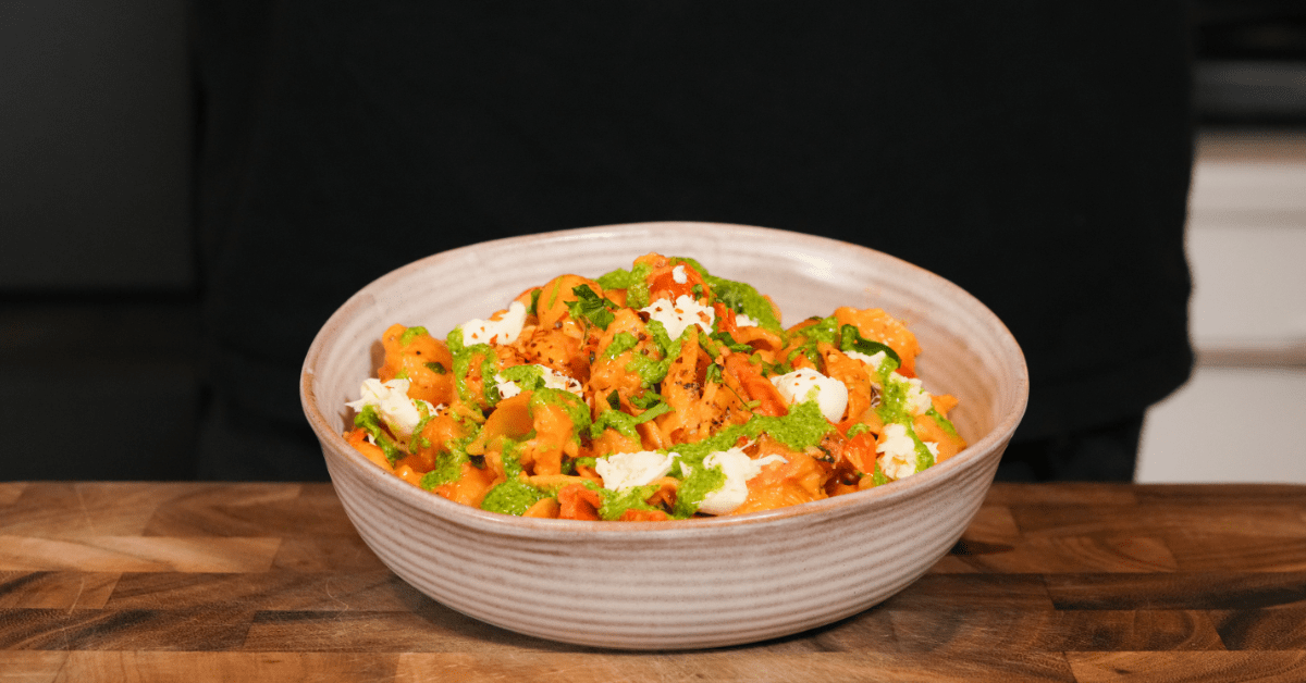 Cherry Tomato Basil Pesto Pasta Website