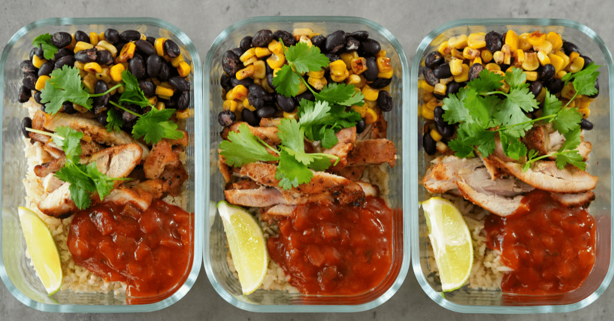 Chicken Burrito Bowl Meal Prep