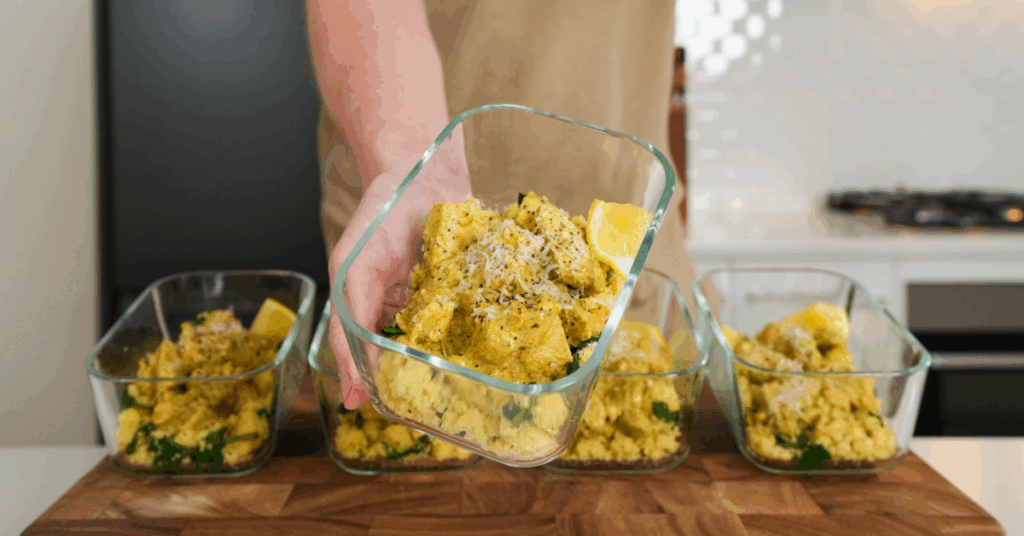 Creamy Pesto Chicken Meal Prep #2