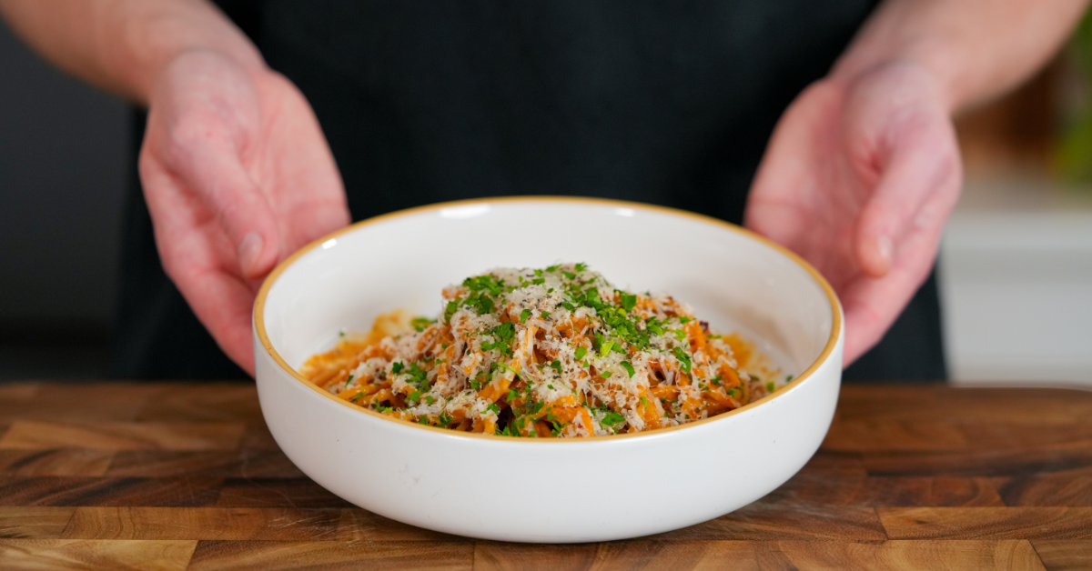 Caramelised Onion Garlic Pasta #2