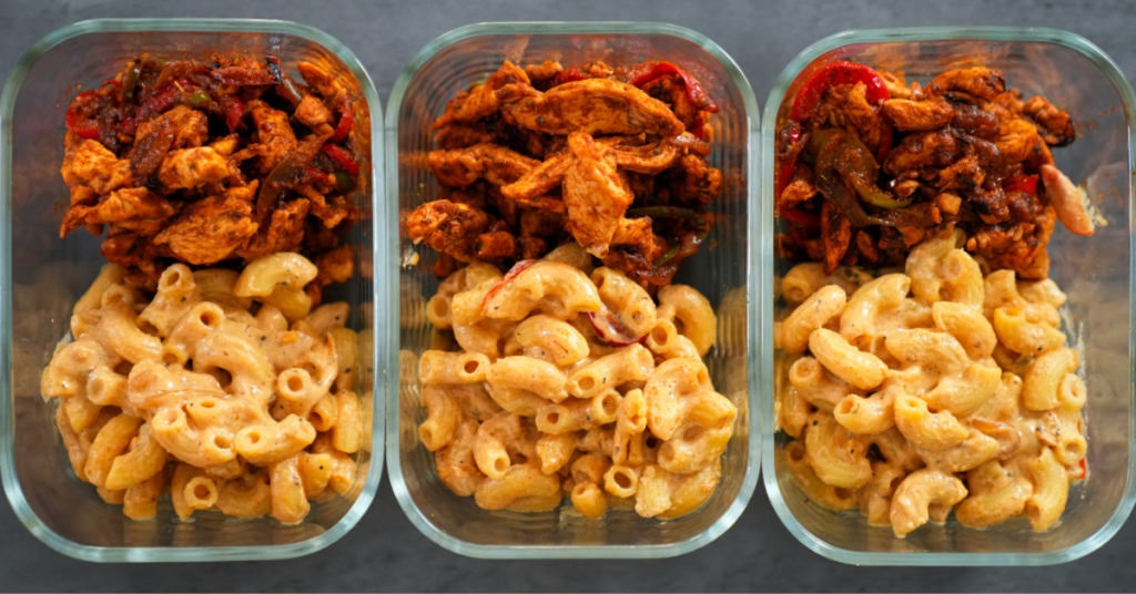 Fajita Mac n Cheese Meal Prep #1