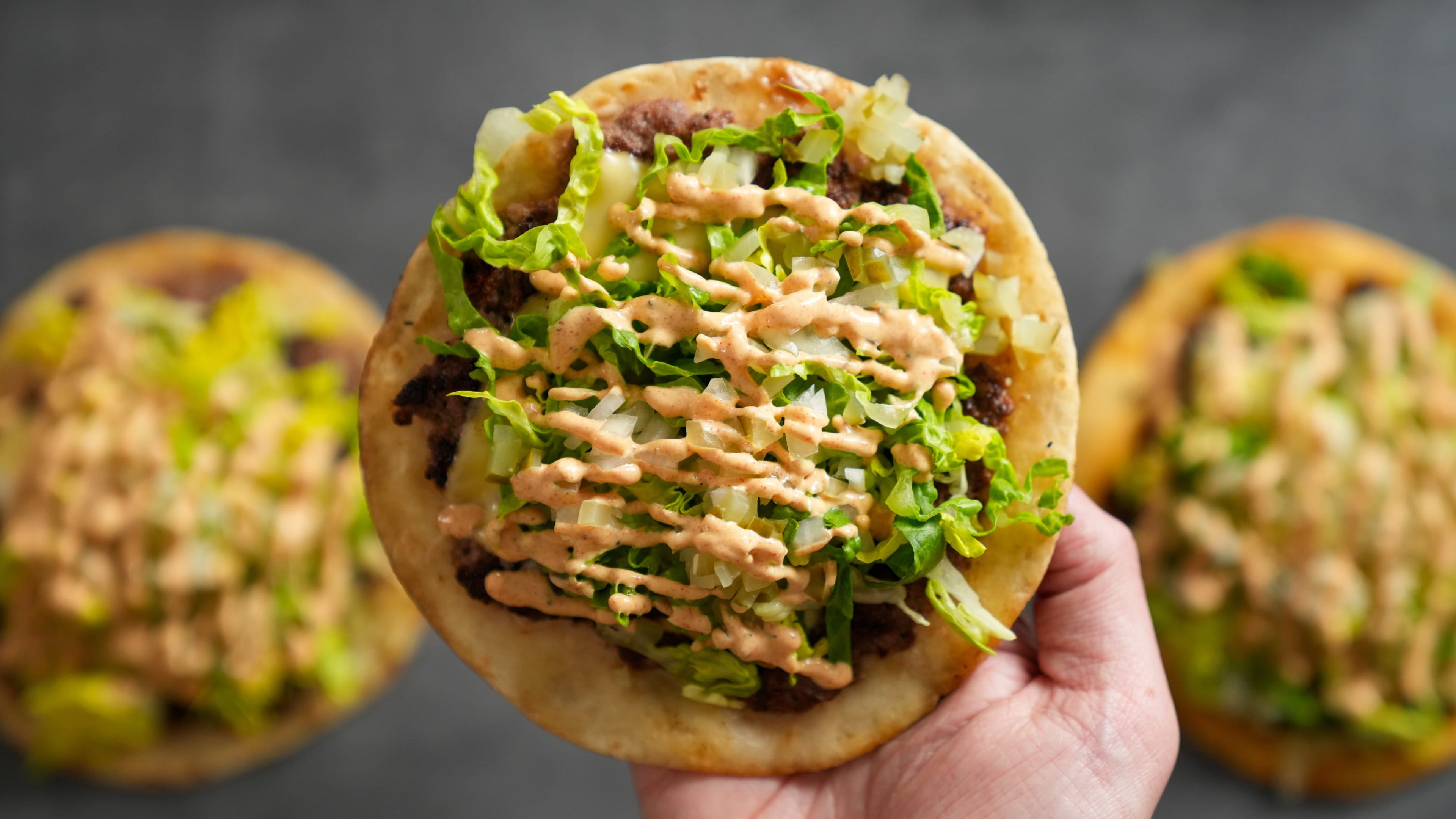Smash Burger Tacos