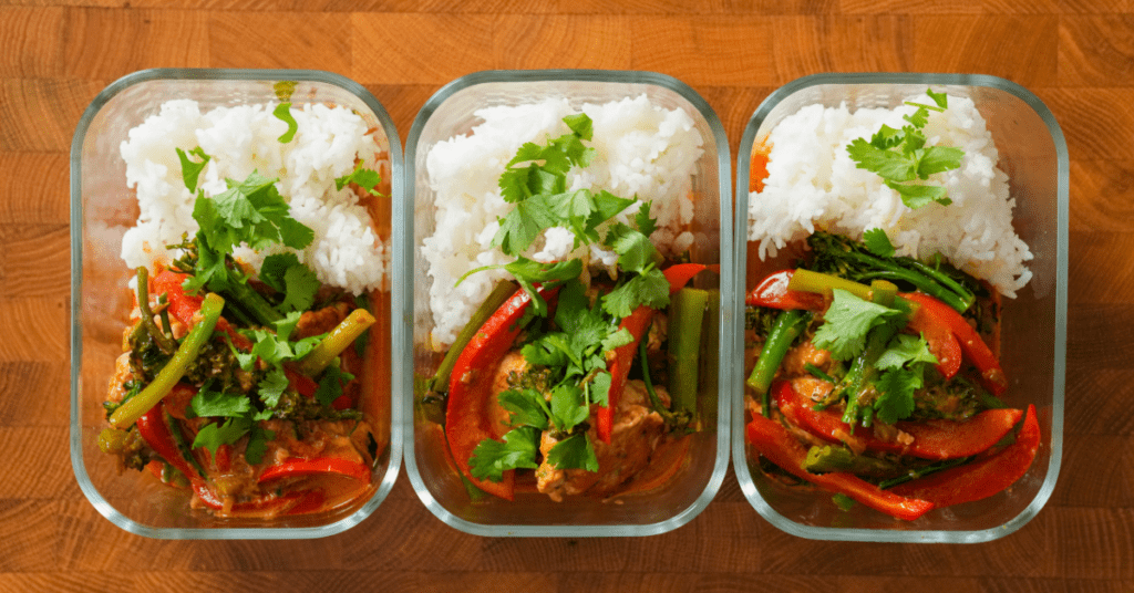 Thai Red Chicken Meatballs Meal Prep Website